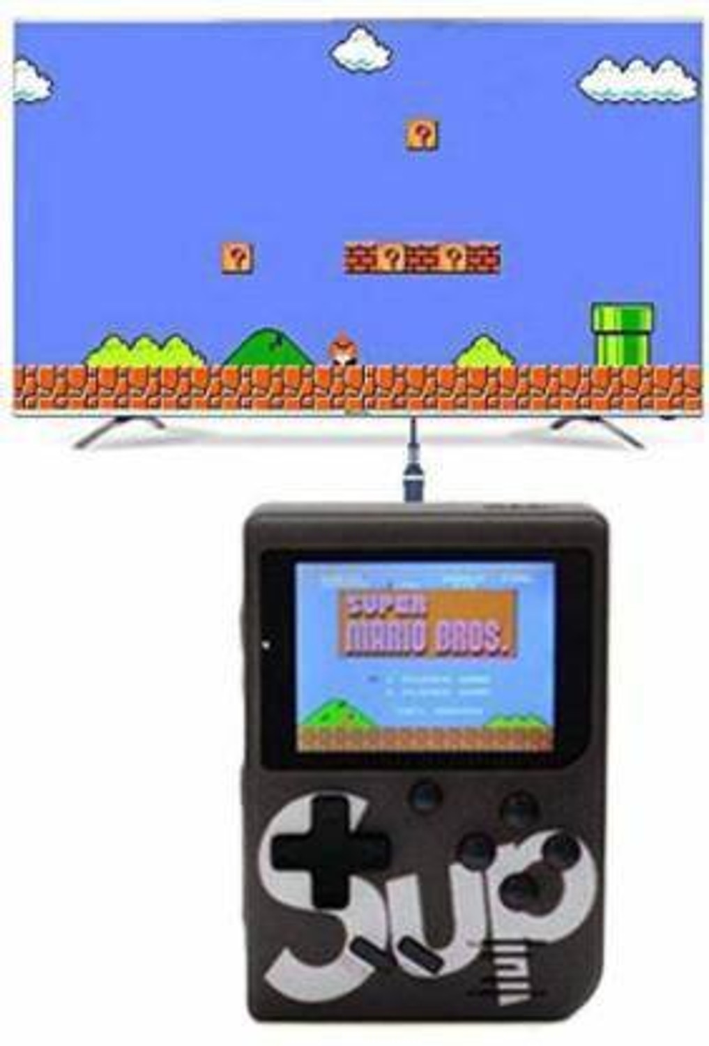 Image of BSVR Newly 400 Games Super Mario 019 Gaming Console Portable and Best For Kids Game 8 GB with Super Mario, DR Mario, Mario, Contra, Turtles, Tank, Total 400 Games