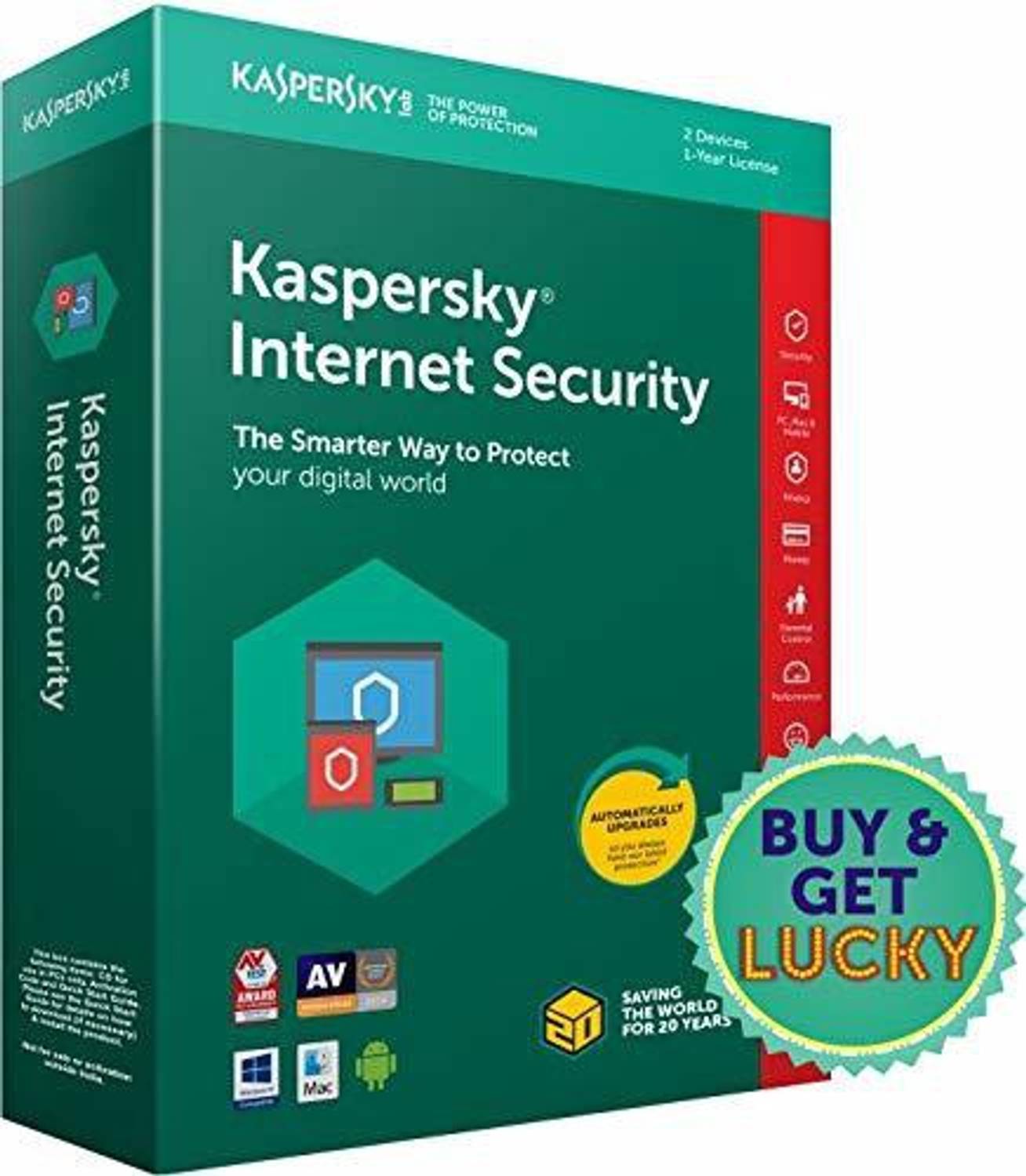Kaspersky Internet Security 2 User 1 Year (CD/DVD)