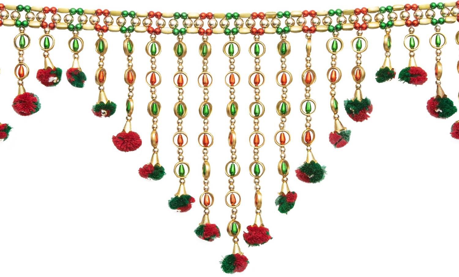 ARMONA CREATIONS Multi Zula PUM PUM Bandhanwal, Toran for Main Door, Pooja Room & Home Decor -3ft Toran