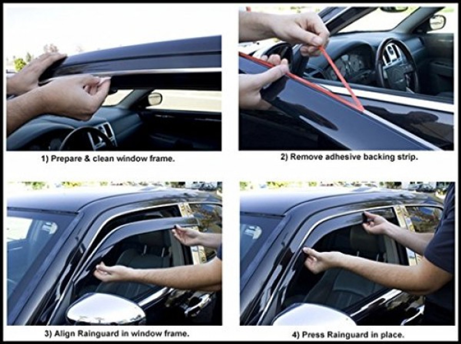 Image of AUTO ZIGMO For Front, Rear Wind Deflector