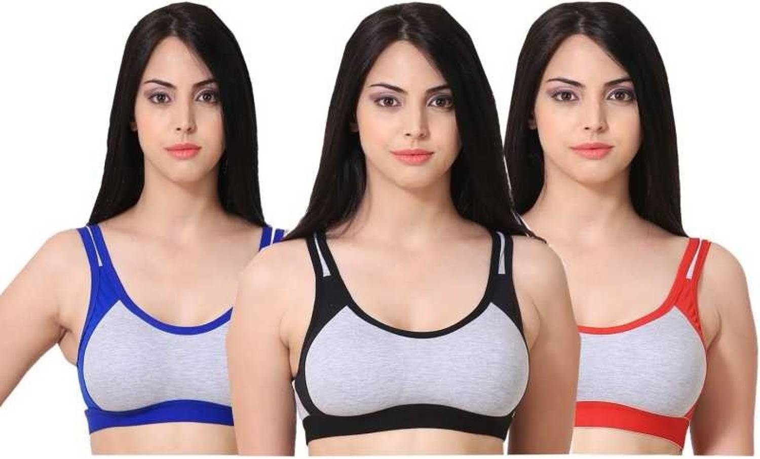 new blue eyes Women T-Shirt Non Padded Bra