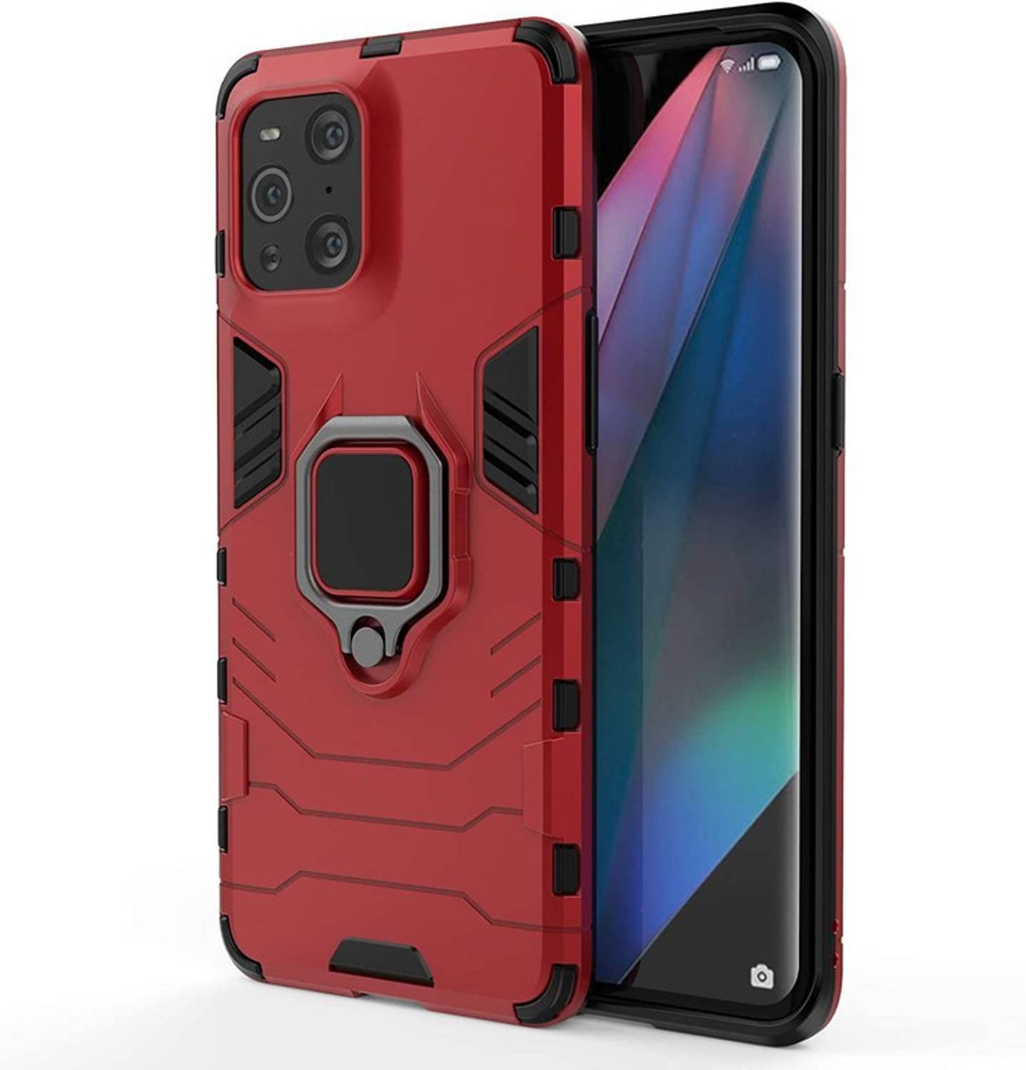 TIANCI Cover Portafoglio In Pelle Per OPPO Find X3 Pro / Find X3 - Con Corda Lunga, Fibbia Magnetica E Cerniera - Custodia A Libro - 4
