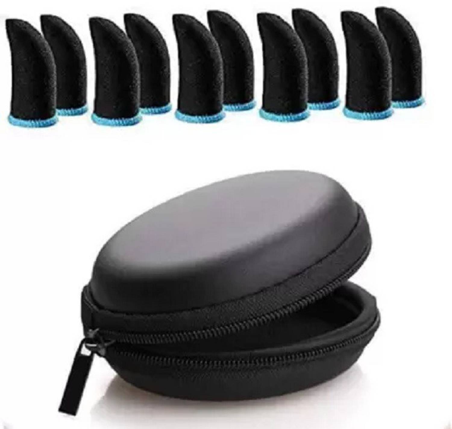PORTLIX Thumb Gloves With Earphone Pouch for Mobile Gaming Finger Sleeve Finger Sleeve