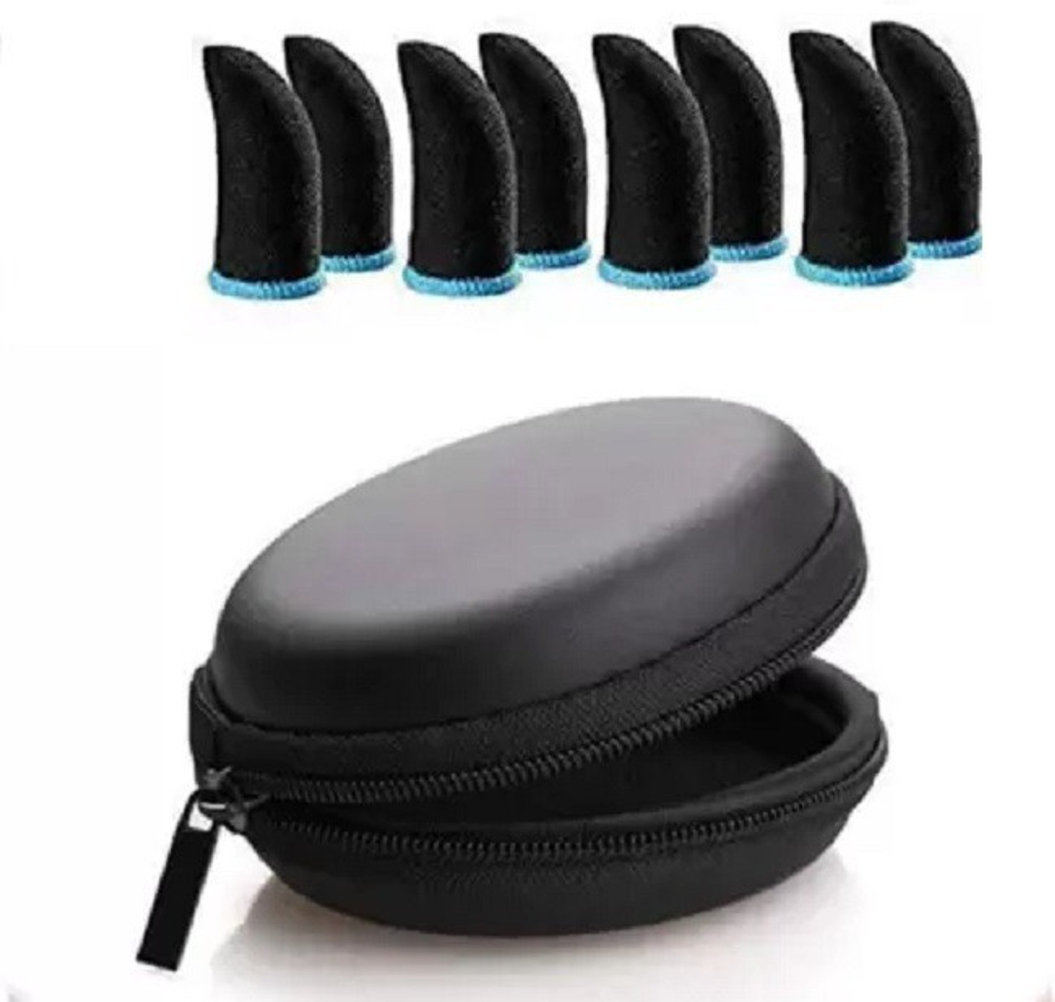 Image of PORTLIX Thumb gloves With Earphone Pouch for Mobile gaming Finger Sleeve