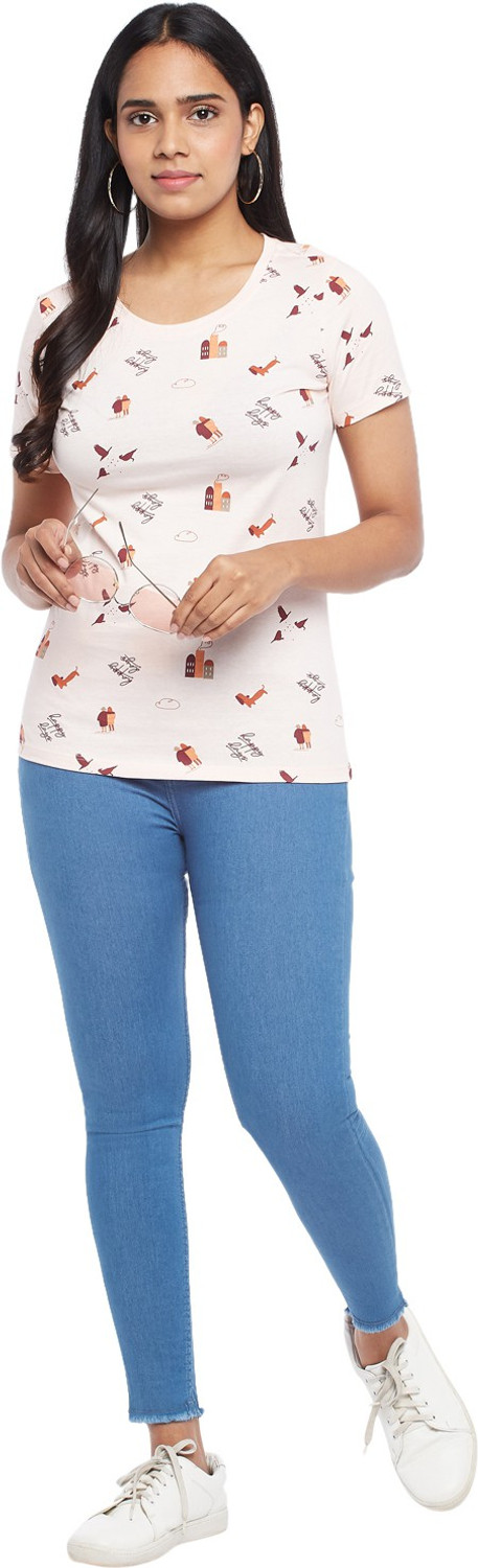 Image of PEOPLE Tapered Fit Women Blue Jeans