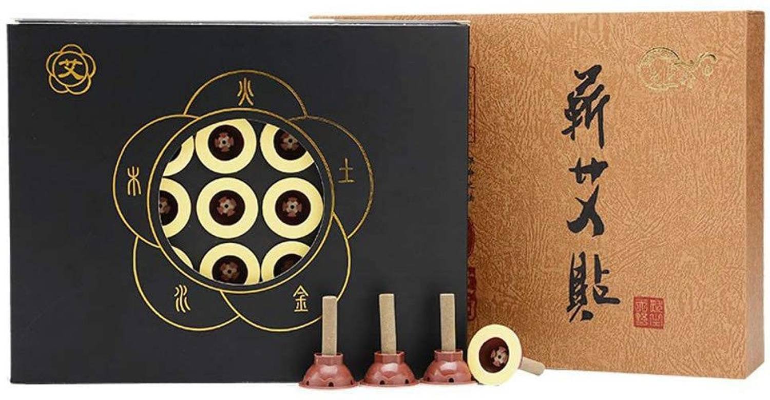 ACUPRESSUREMART Moxa Roll Strip For Moxibustion, Wormwood, Moxa Stick, High Purity (60 PC inside) Massager