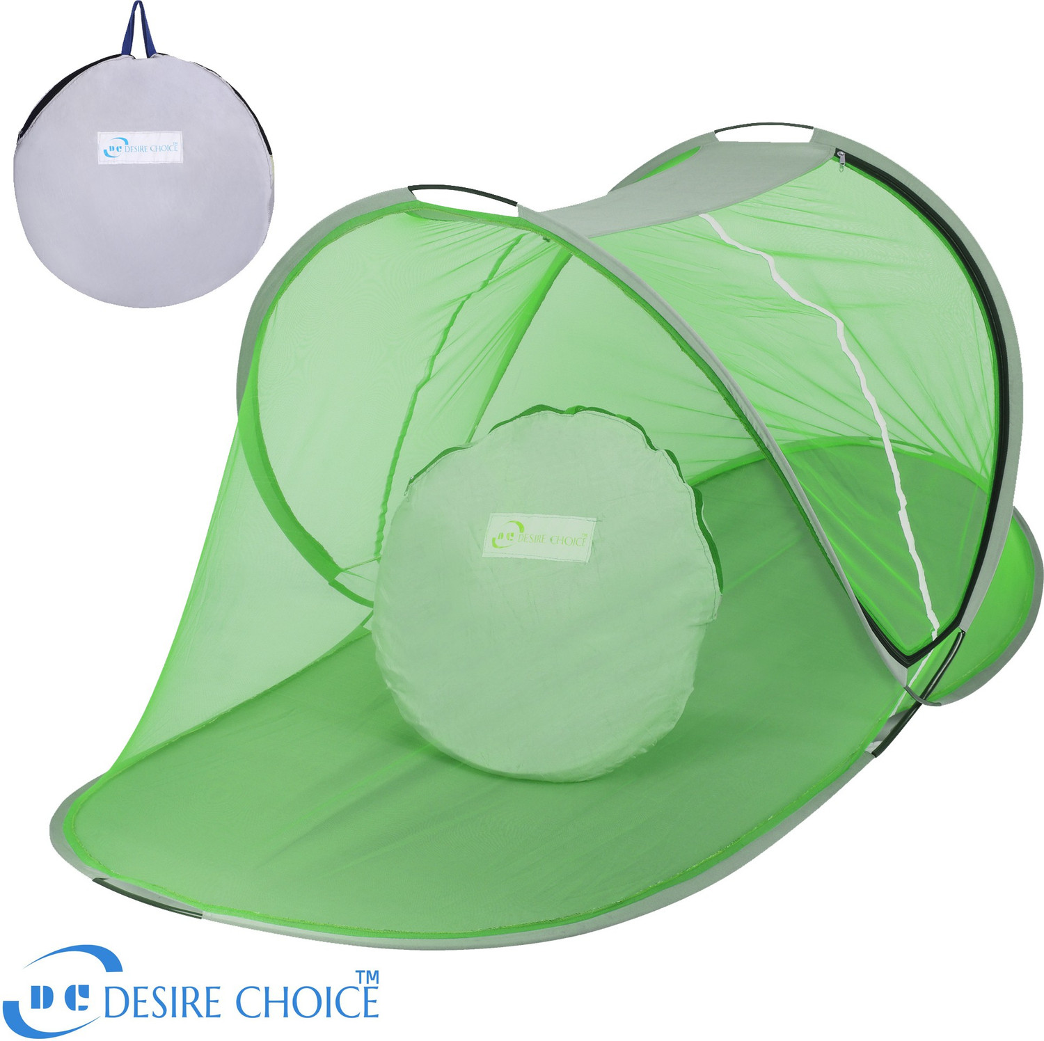 Image of desire choice SINGLE BED PREMIUM QUALITY MOSQUITO NET (GREEN) Polyester Washable Adults Mosquito Net