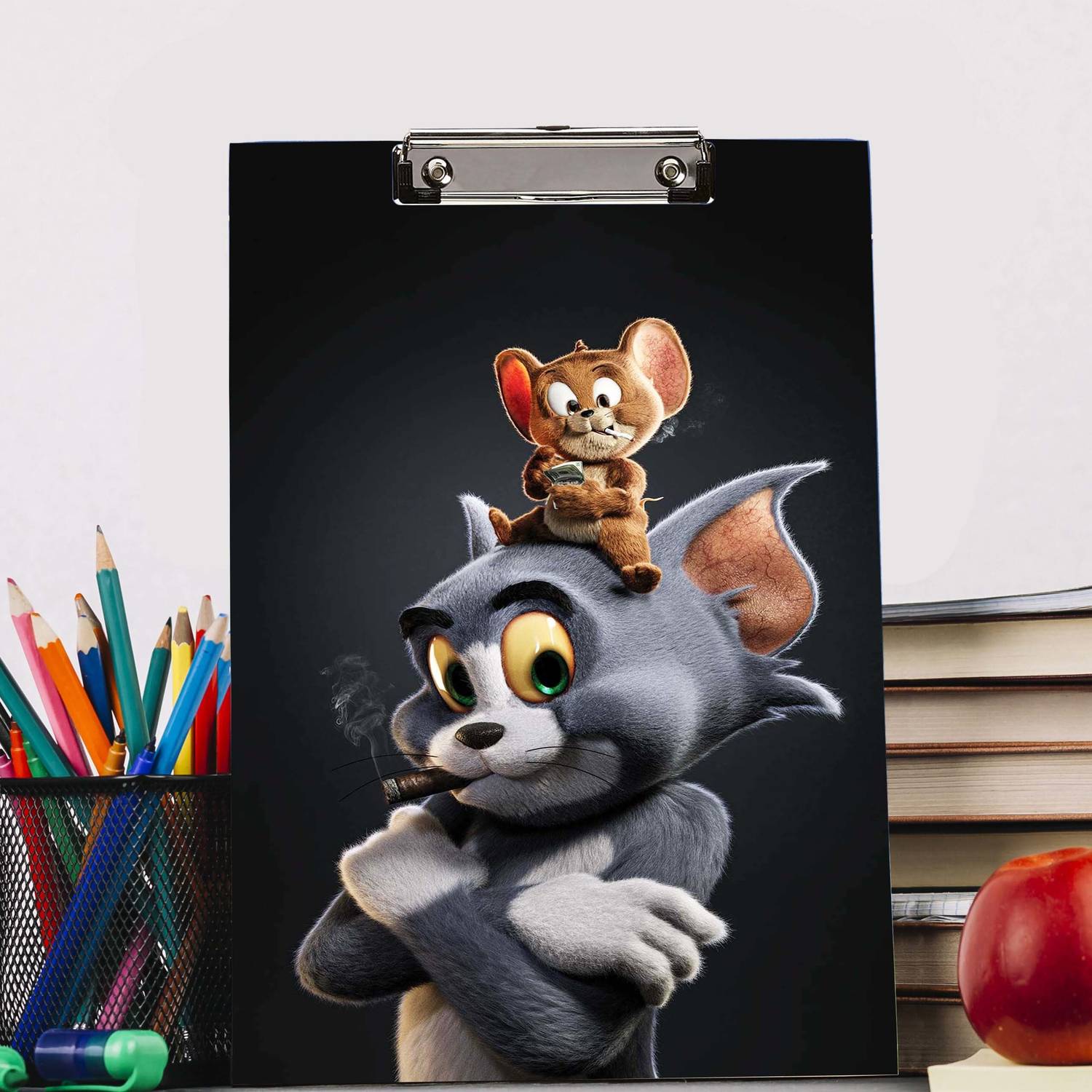 BPDESIGNSOLUTION Mickey mouse with child Design Digital Reprint Clip Board Exam Pad (14x9.5 Inches) Premium Quality