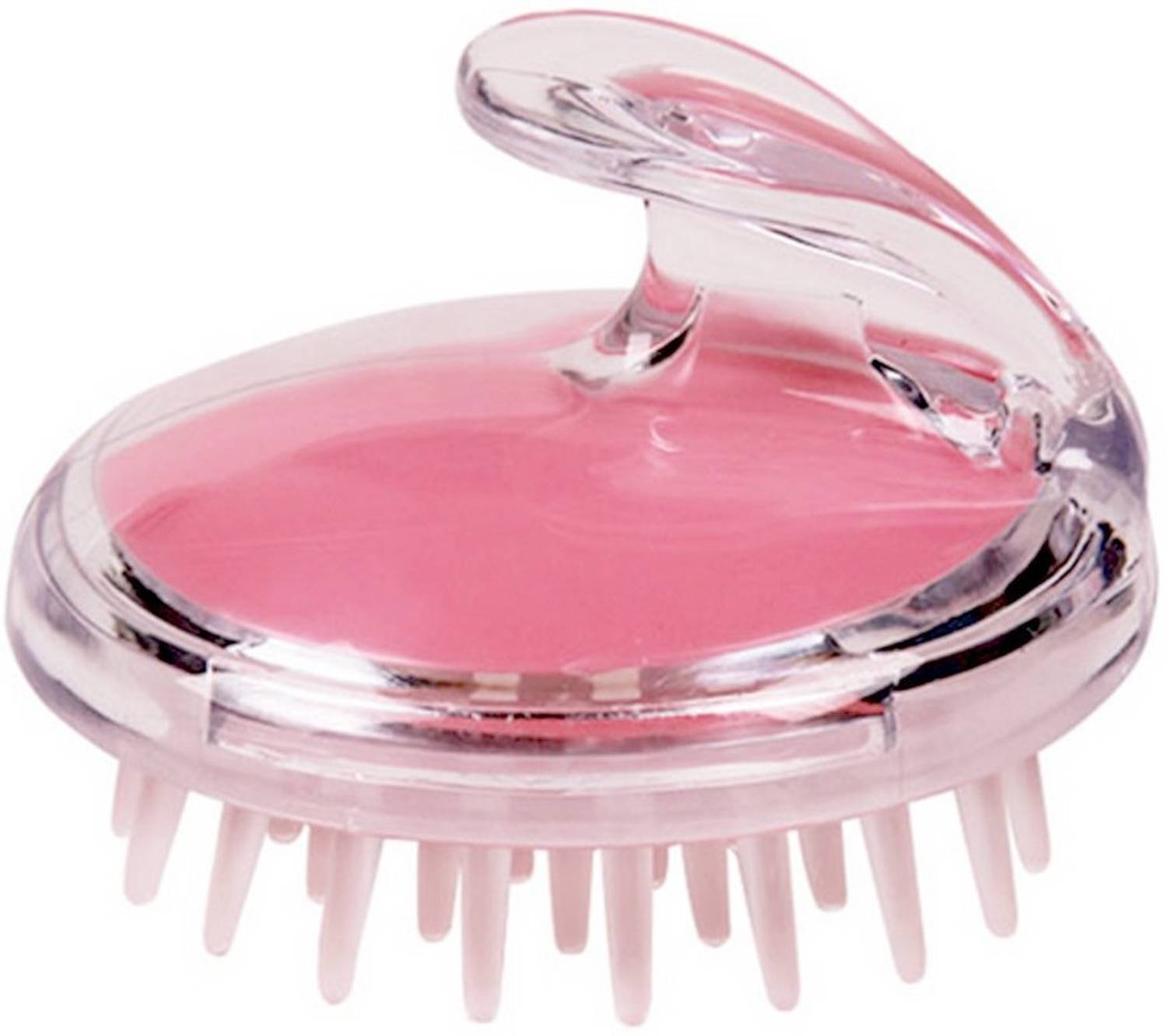 ADONIZ Soft Silicone Scalp Massage Brush for women men head massager shampoo comb hair growth exfoliating scrub cleaning (Pink)