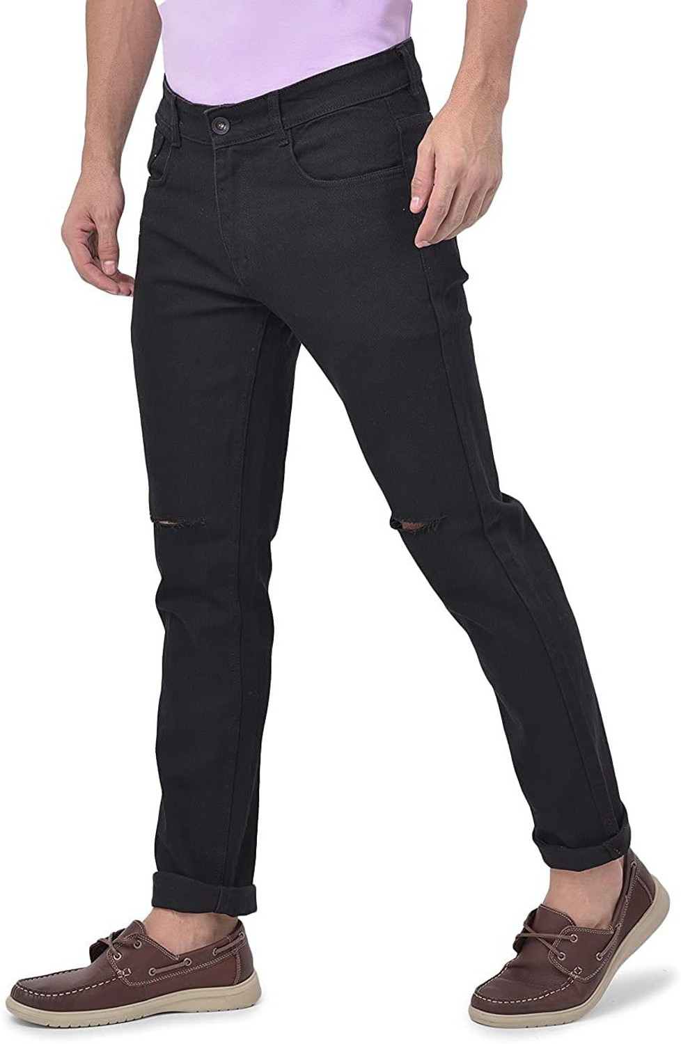 Image of comfits Slim Men Black Jeans