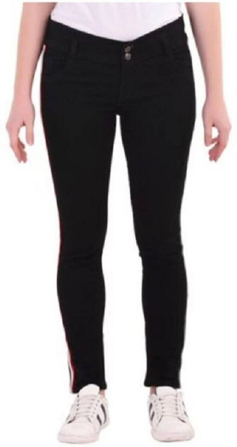 BuaGi Skinny Women Black Jeans