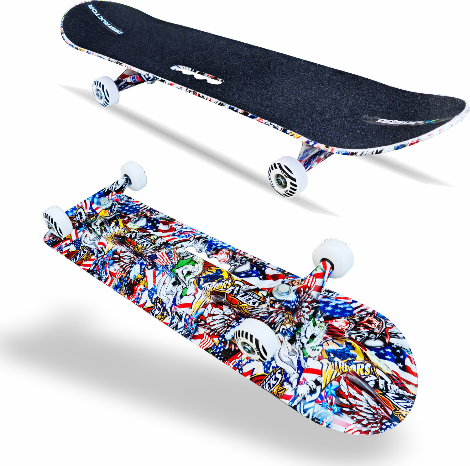 Image of Jaspo Destructor Graffiti 31 inch X 8 inch Inch Fiber Skateboards Suitable for Age Group Above 8 Years 8 inch x 31 inch Skateboard