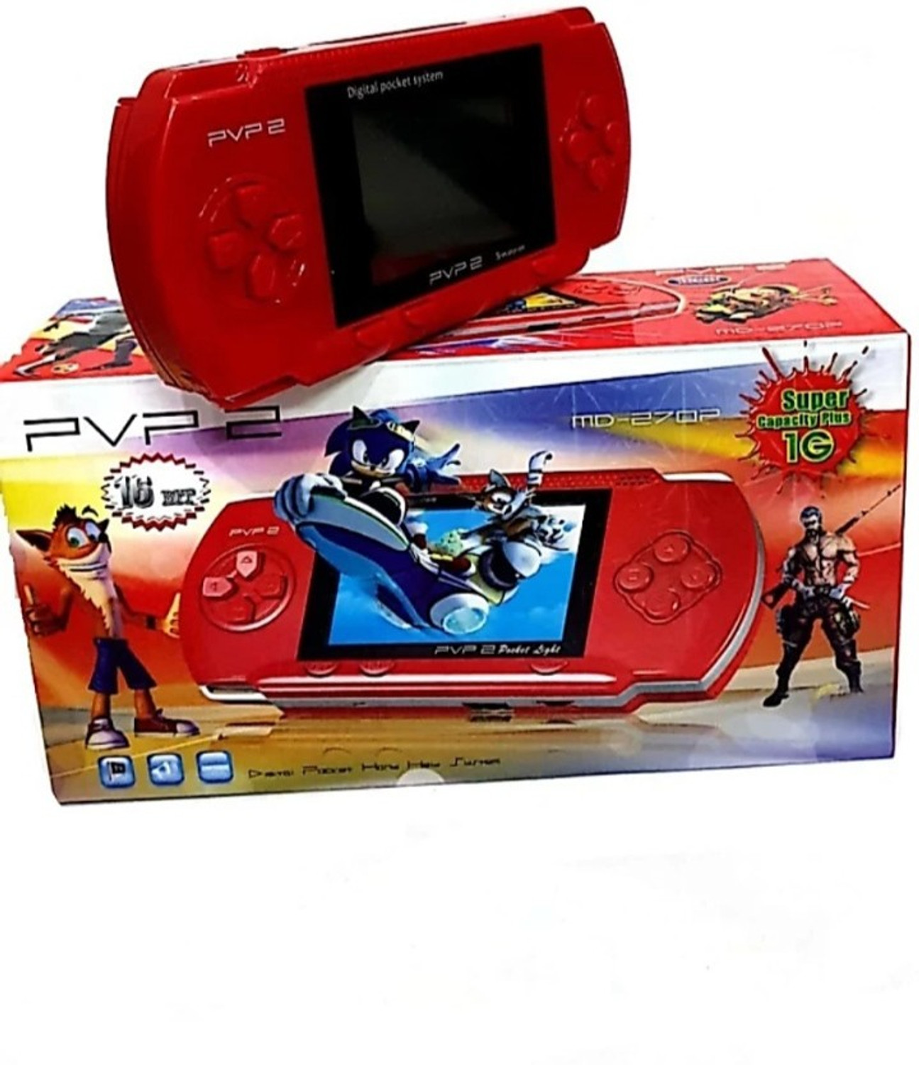 Image of TBON Red pvp gaming console handheld console 8 bit video game Black Edition