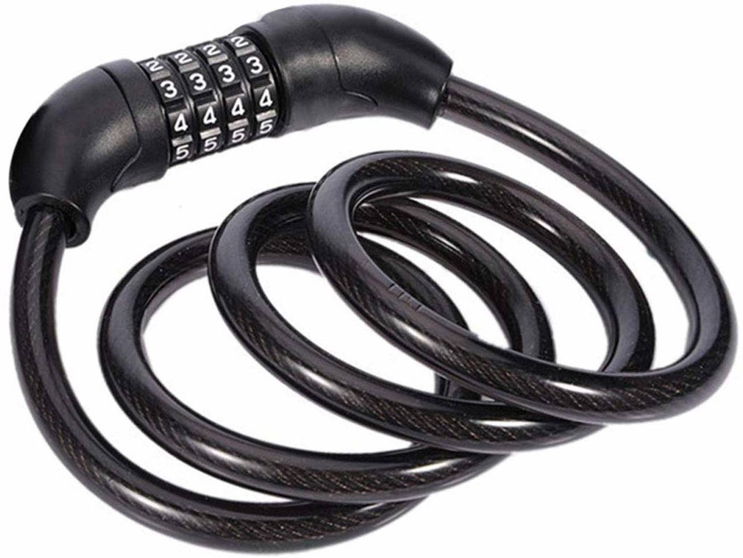 ALLEXTREME Cast Iron, Plastic Cable Lock For Helmet