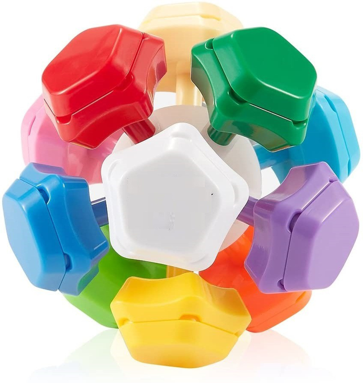 Image of Authfort Speed Cube Combo Set of 5x5 Cube and 3 Layer Megaminx High Seed Stickerless Speed Cube Puzzle Set Toy (Combo(5x5Cube+Megaminx Cube))