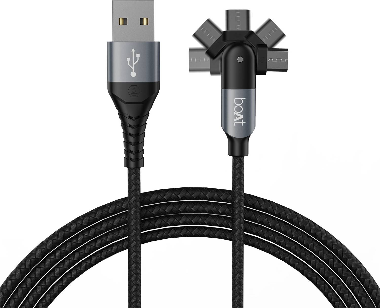 boAt 2-in-1 Micro-Axis Cable, 3 A, 1.5 m at ₹119 (88% Off) – Flipkart