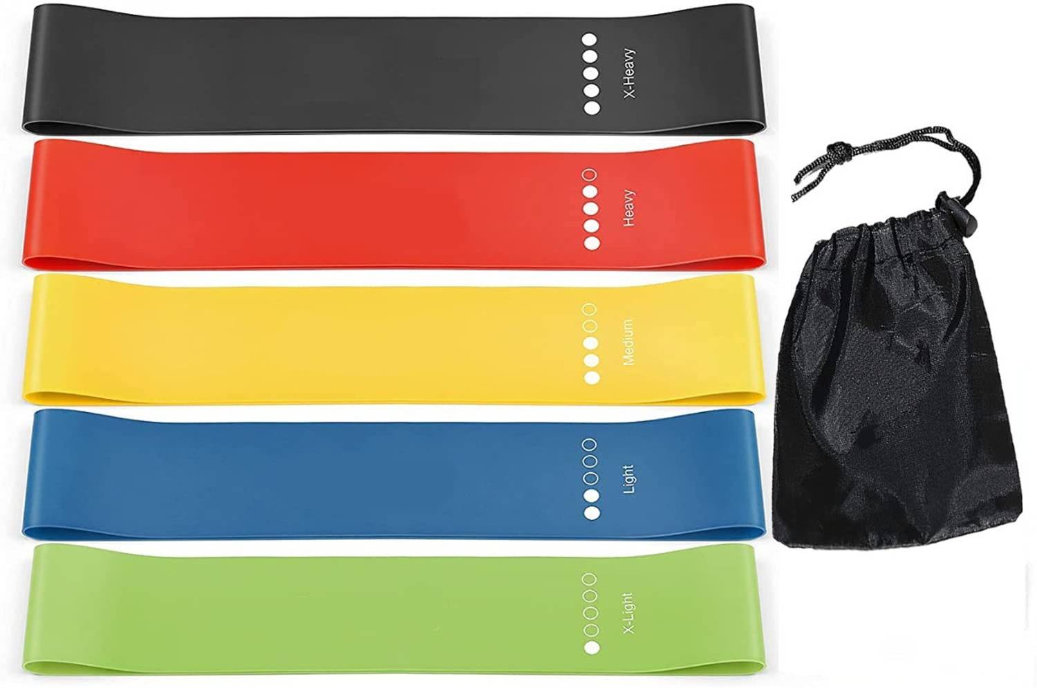 VST Resistance Loop Exercise Bands (Pack of 5) - Image 1