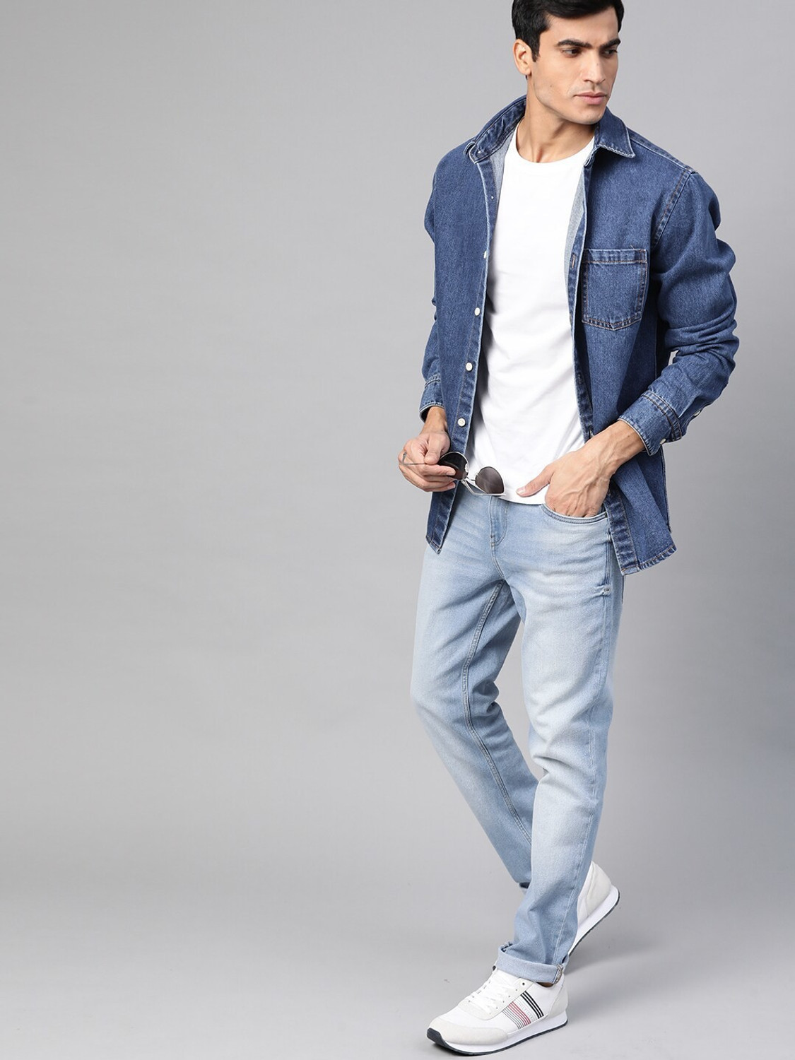 Image of Roadster Regular Men Blue Jeans