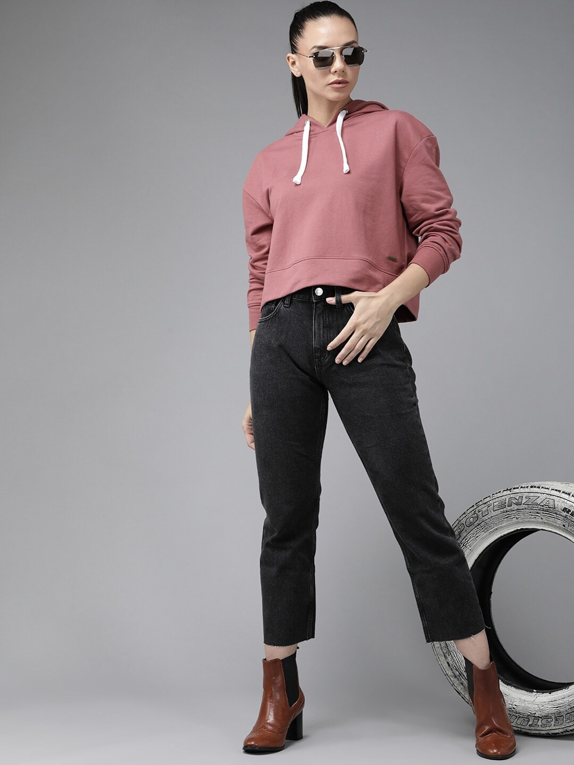 Image of Roadster Full Sleeve Solid Women Sweatshirt