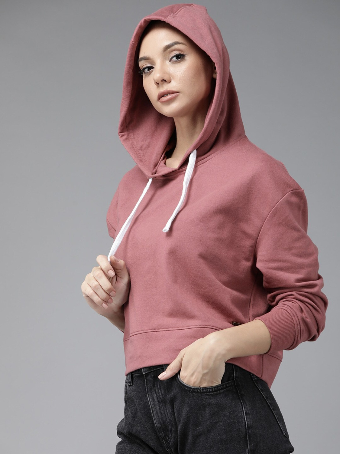 Image of Roadster Full Sleeve Solid Women Sweatshirt