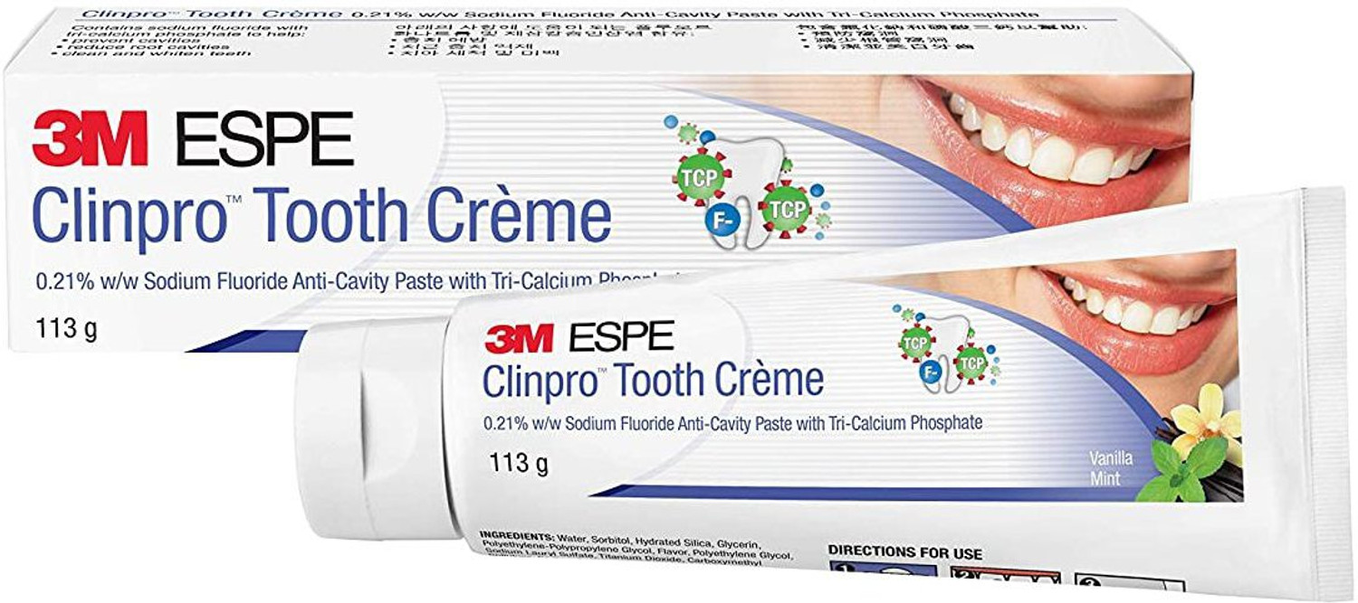 Image of 3M Clinpro Tooth Creme NaF Anticavity Toothpaste - 113 g (Mint) Toothpaste (113 g)