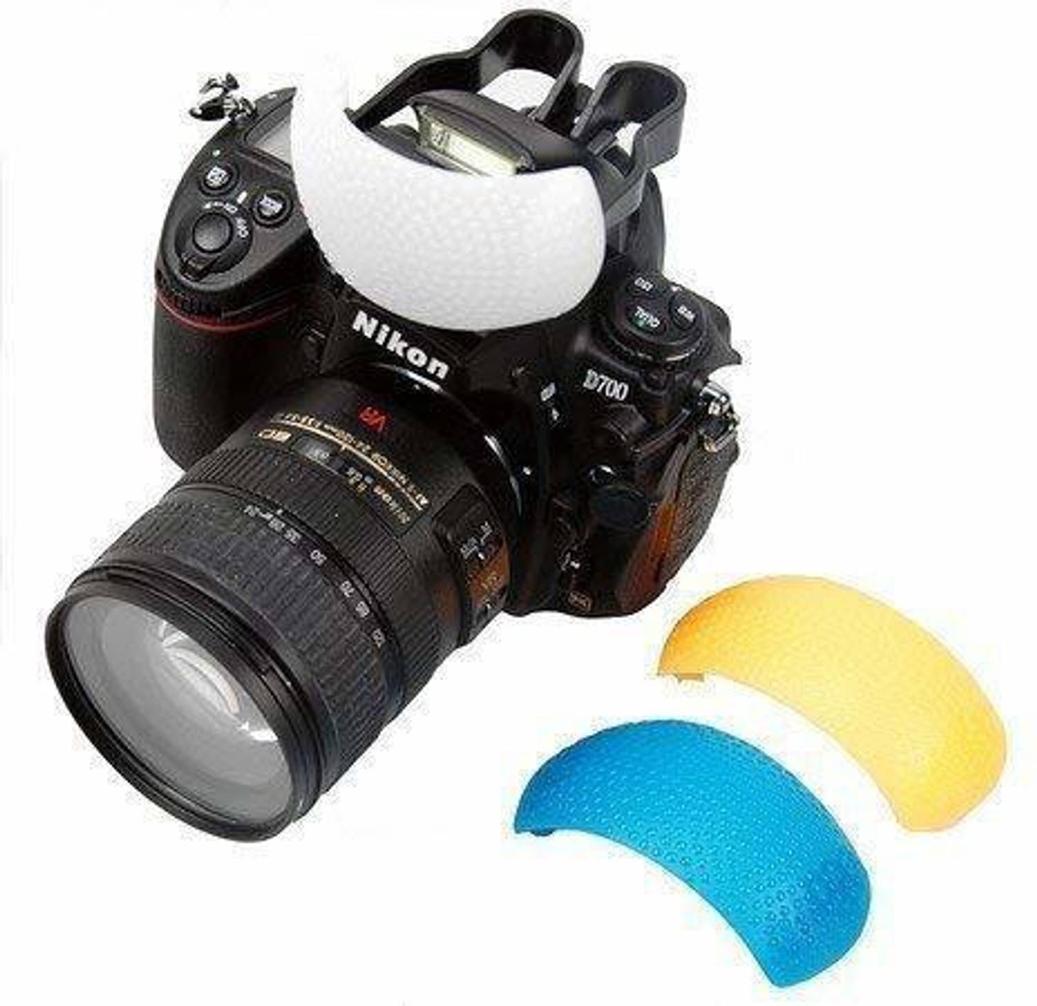 3 Color 3 In 1 Pop Up Flash Diffuser Cover For DSLR SLR Cameras