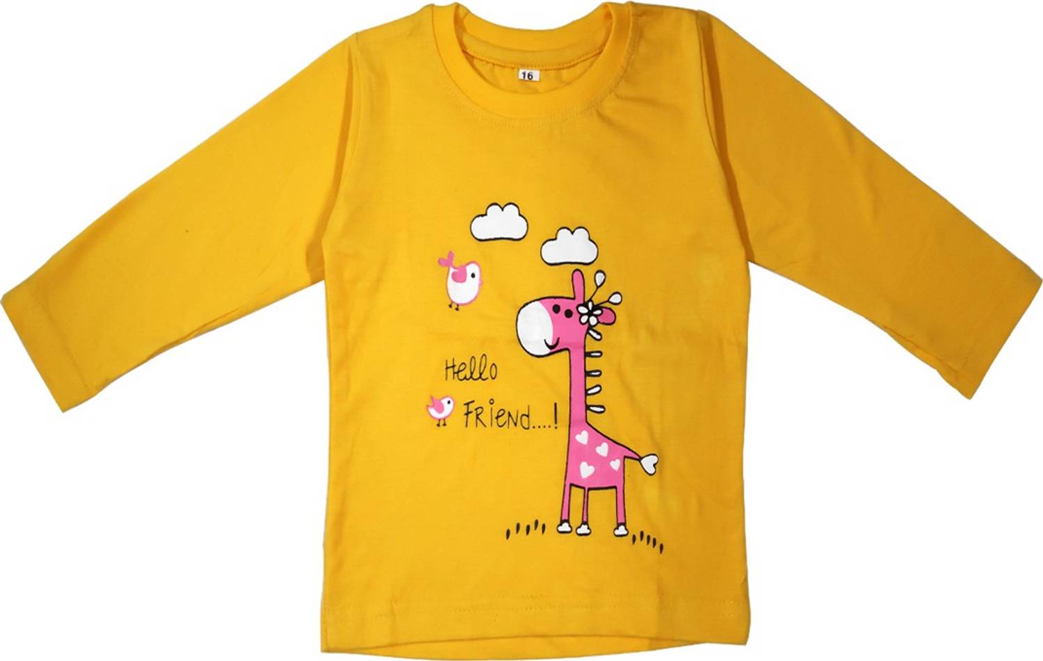 babeezworld Girls Typography, Printed Pure Cotton Regular T Shirt