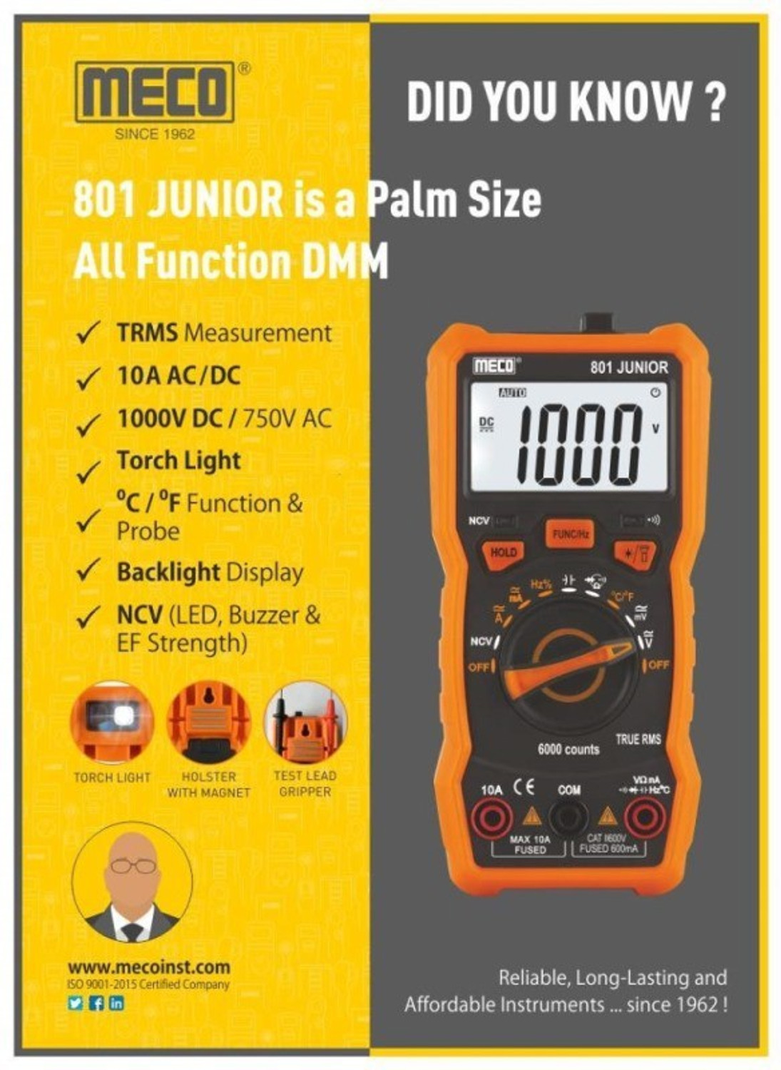 Image of Meco 801 junior digital multimeter Digital Multimeter