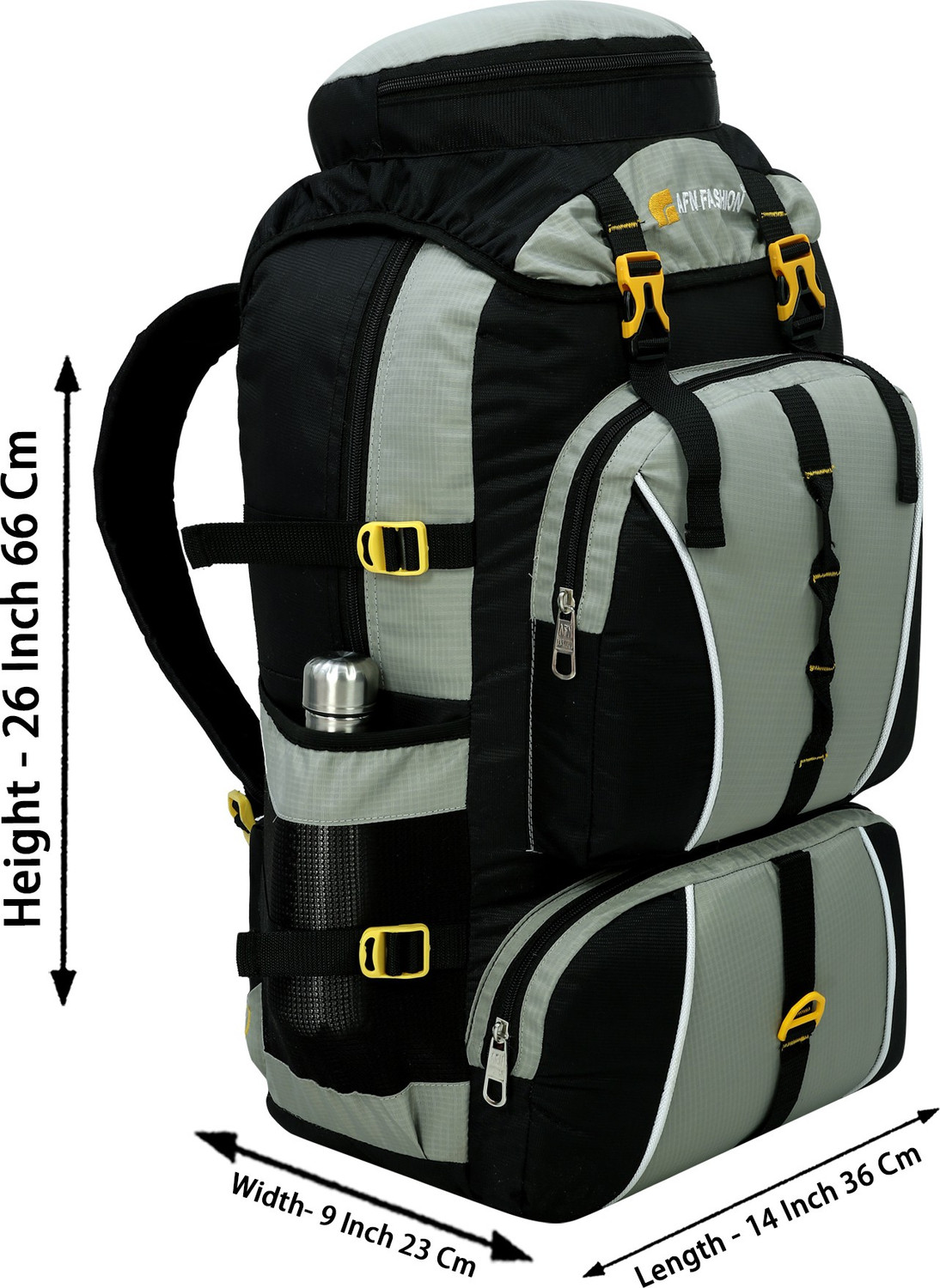 Image of AFN FASHION Travel Outdoor Camping Trekking Bags, Mountain Trekking Rucksack Hiking Luggage Rucksack - 65 L