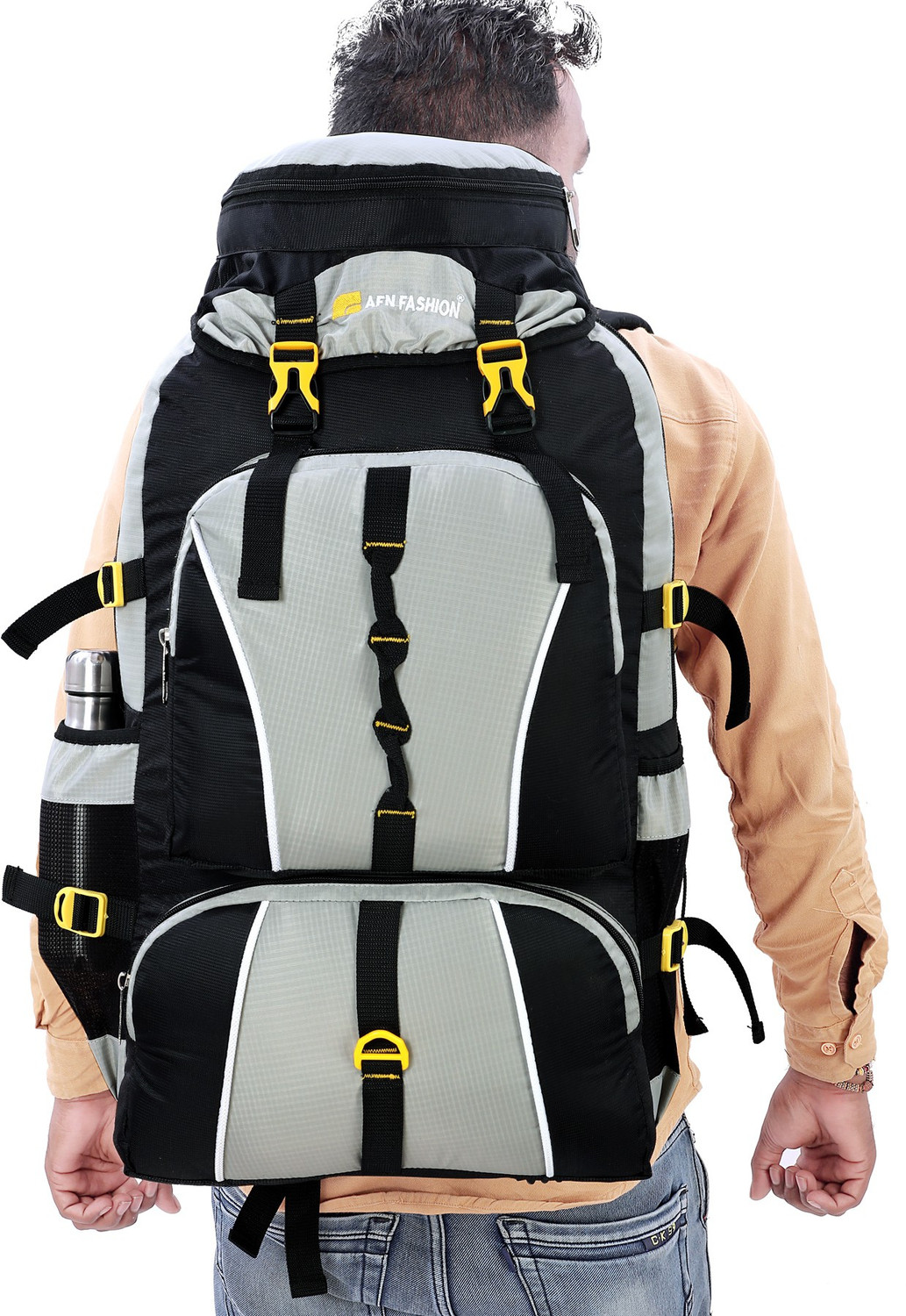 Image of AFN FASHION Travel Outdoor Camping Trekking Bags, Mountain Trekking Rucksack Hiking Luggage Rucksack - 65 L