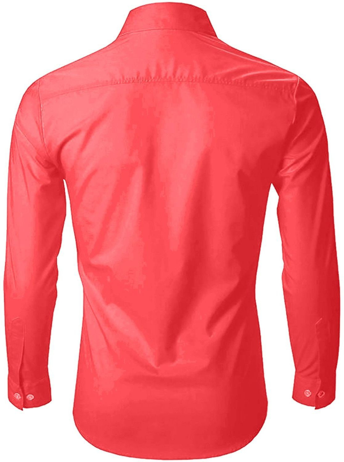 Image of Gonsgadapp Men Solid Casual Red Shirt