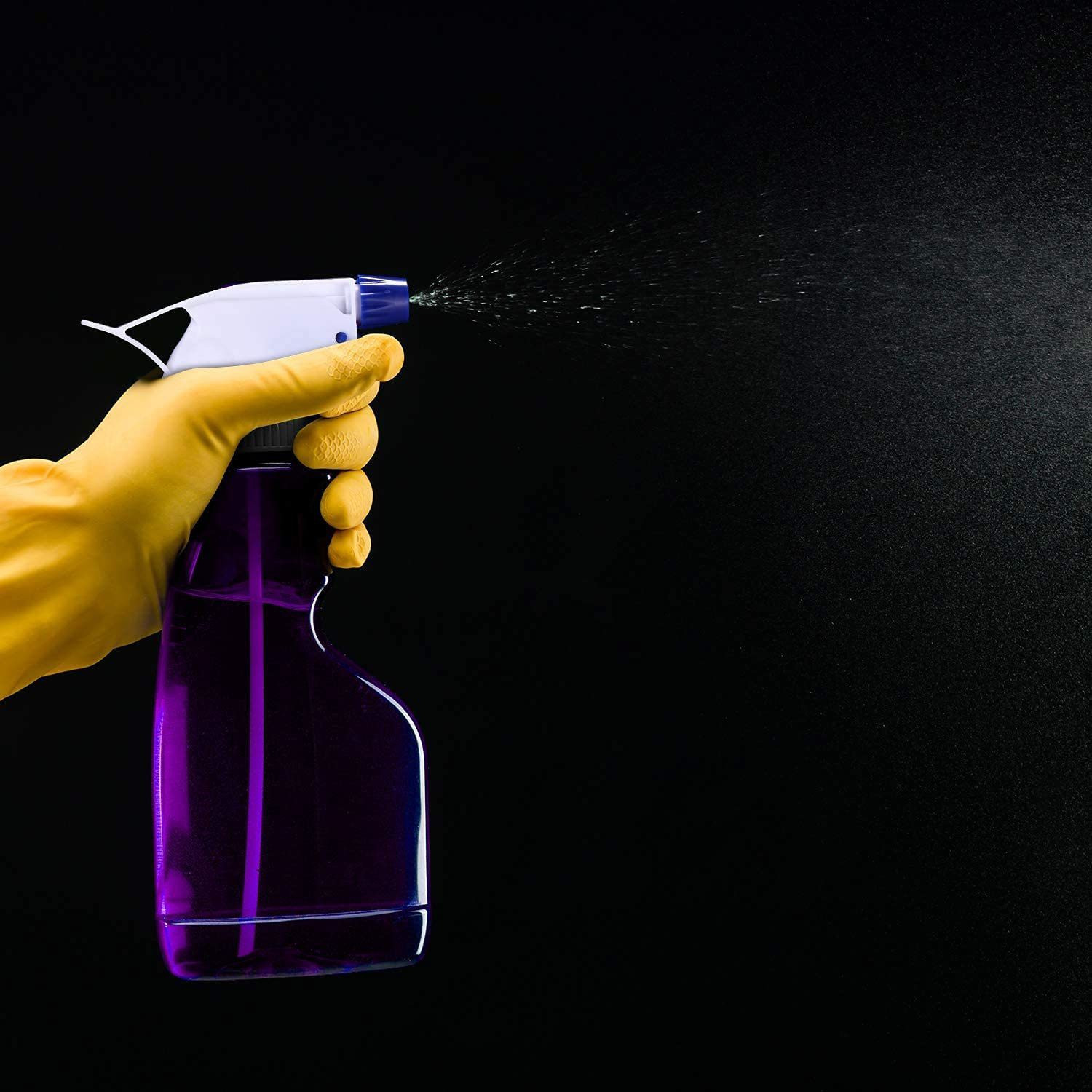 Image of IKIS Multicolour Plastic Trigger Spray Bottle Nozzle Head | Spray Gun | Sprayer | Spray for Bottle For Home, Salon And office purpose | Fits on Every Bottle- Bottle Not Included- Combo Pack of 12 1 L Hand Held Sprayer