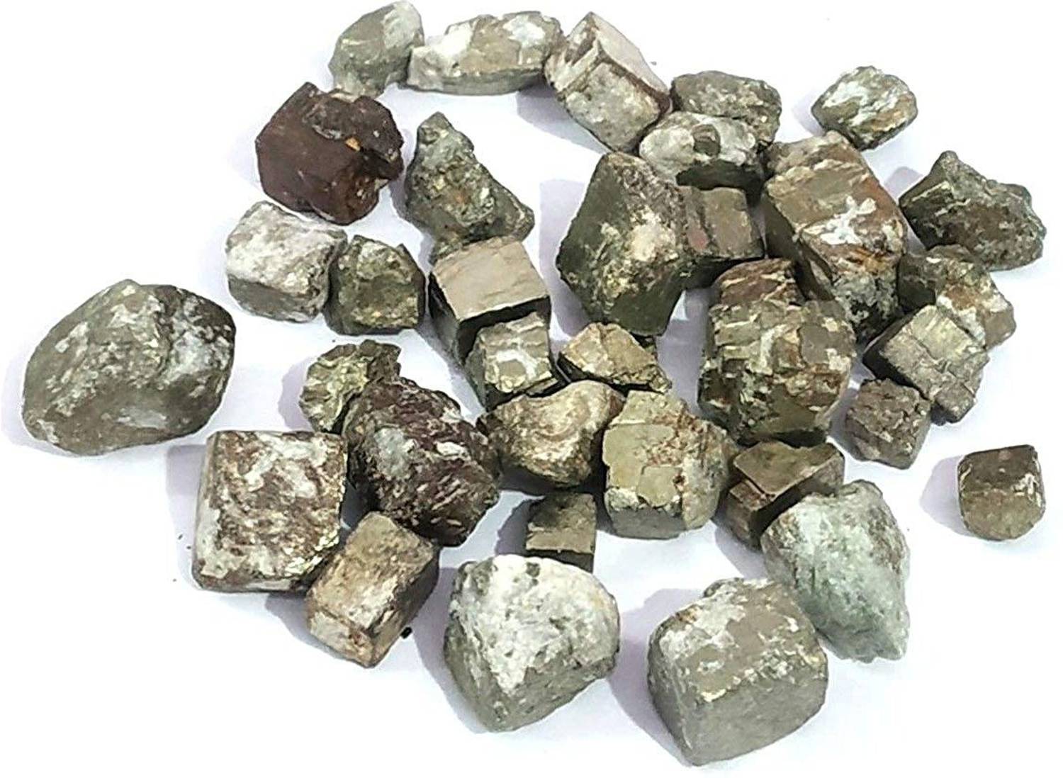 Aurra Stores golden-pyrite rough raw Regular Asymmetrical Crystal Stone