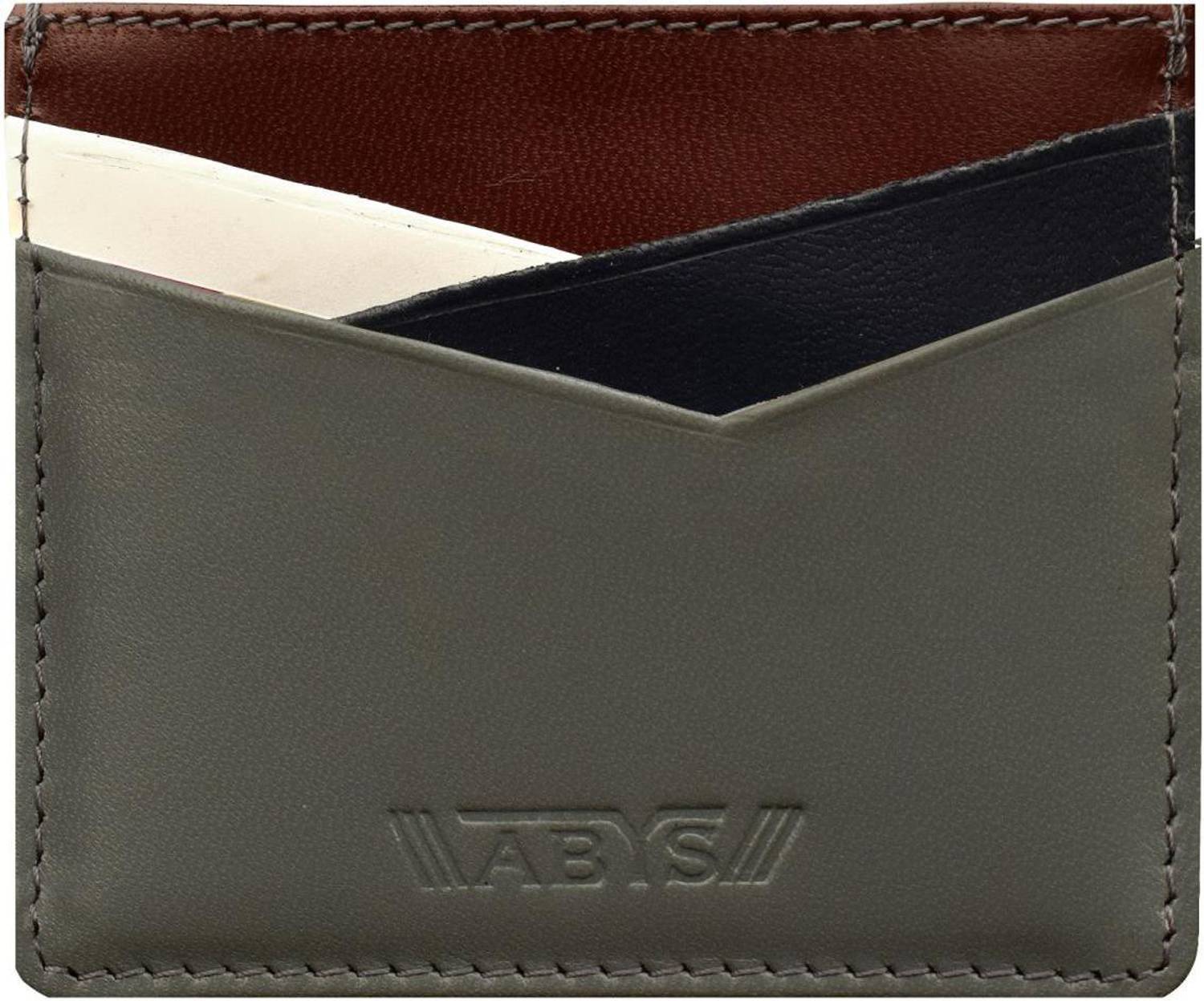 ABYS Men & Women Casual Grey, Brown Genuine Leather Wallet
