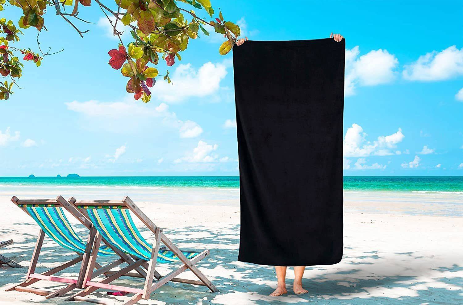 ABM UNLIMITED Cotton 600 GSM Beach Towel