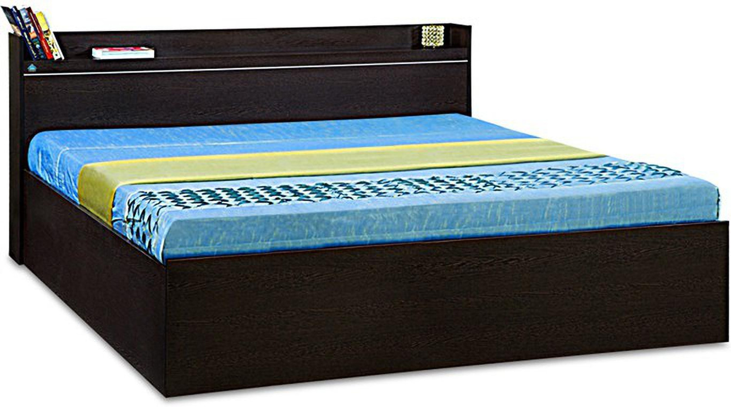 Image of Delite Kom Plum Engineered Wood Queen Box Bed, 213.3 cm x 160.6 cm (7.0 ft x 5.27 ft)