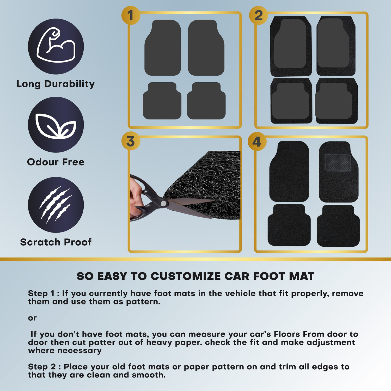 Image of GoMechanic PVC Standard Mat For Kia Sonet