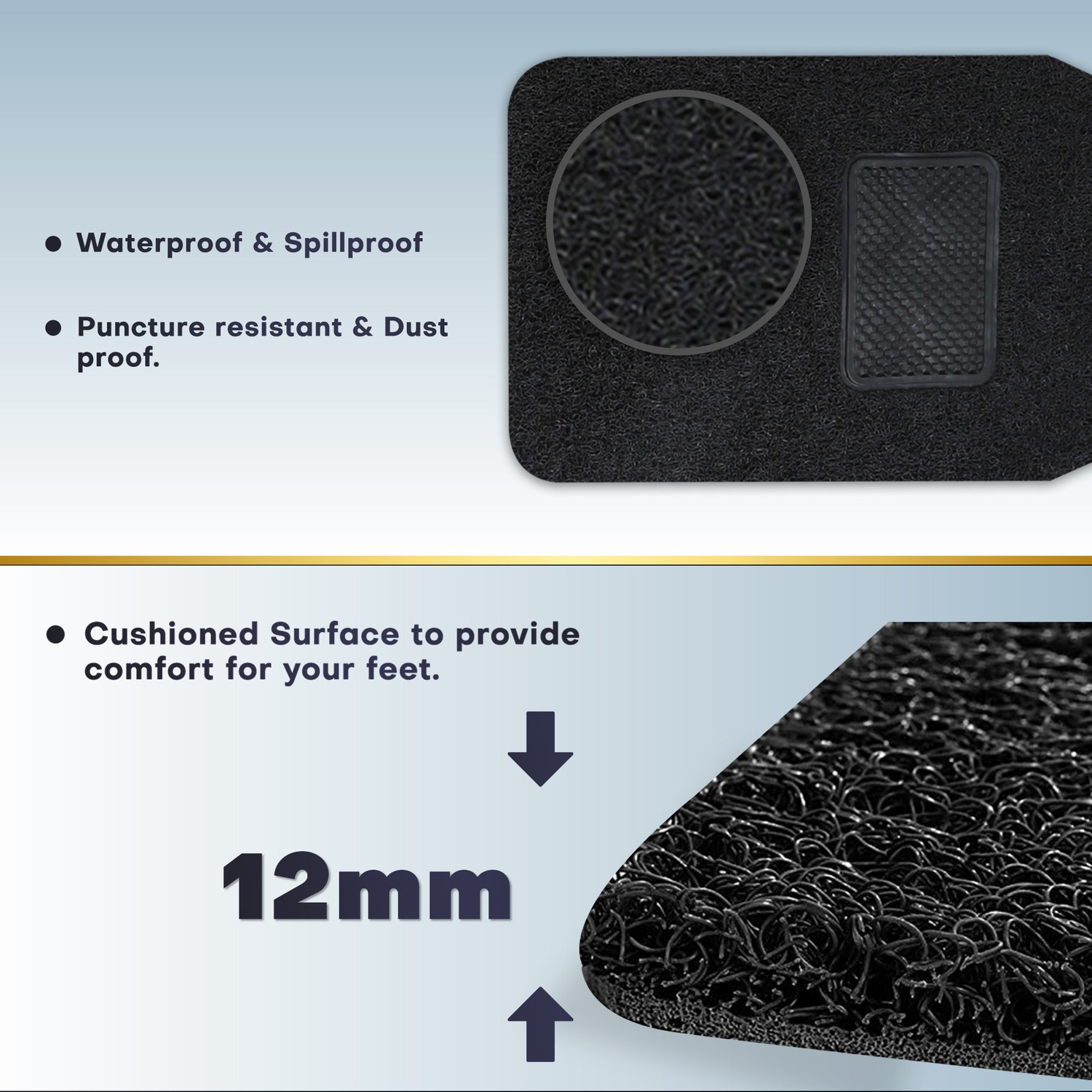 Image of GoMechanic PVC Standard Mat For Kia Sonet