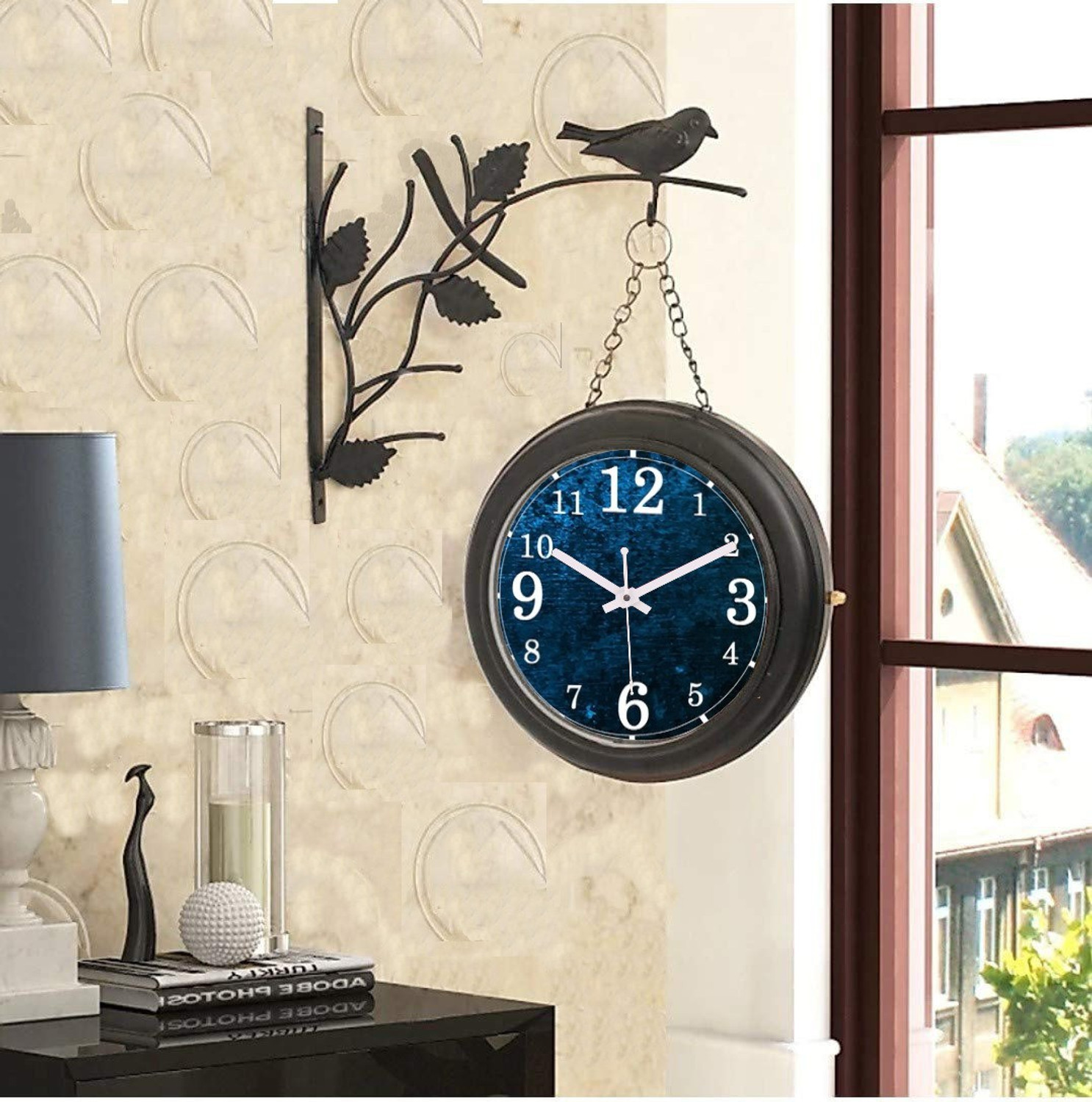 Image of Saree House Analog 25 cm X 25 cm Wall Clock