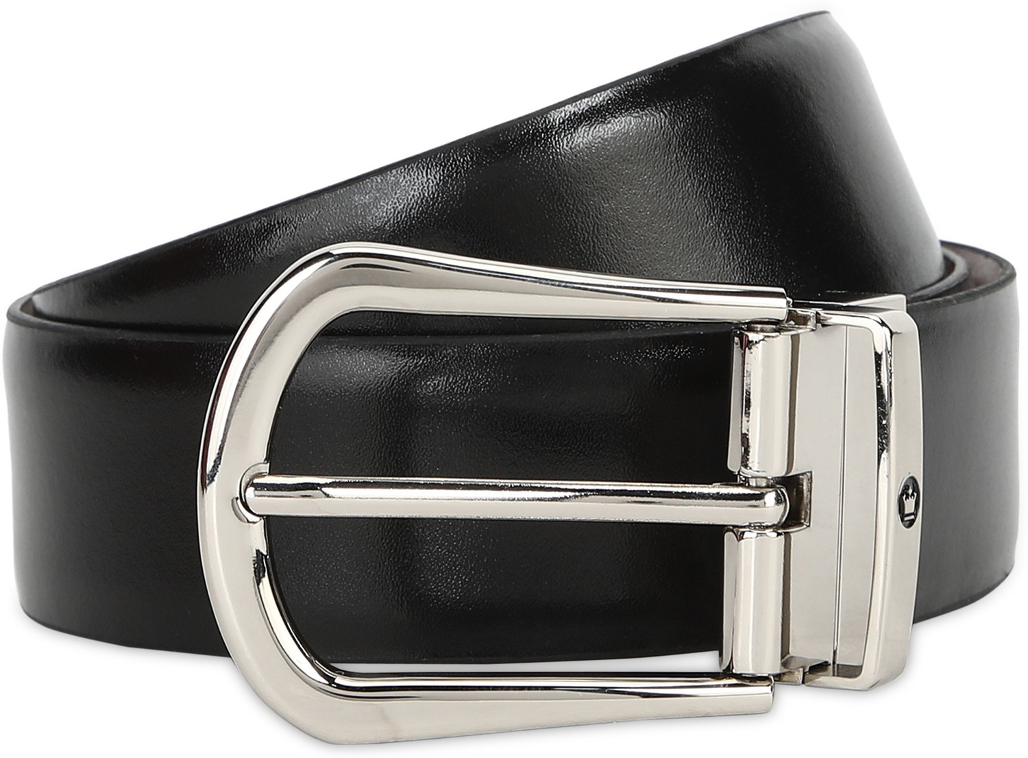 Image of LOUIS PHILIPPE Men Casual, Formal Black, Brown Genuine Leather Reversible Belt