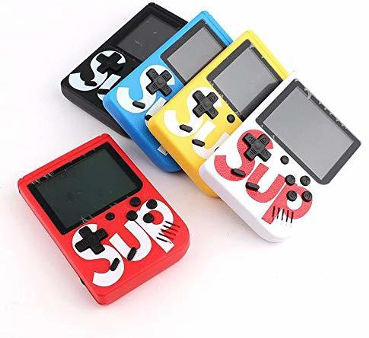 Image of NKL Led Screen Retro Classic Console Video Game Colourful Portable Best For Kids 50 8 GB with Super Mario, DR Mario, Mario, Contra, Turtles, Tank, Bomber Man, Aladdin, Total 400 Games