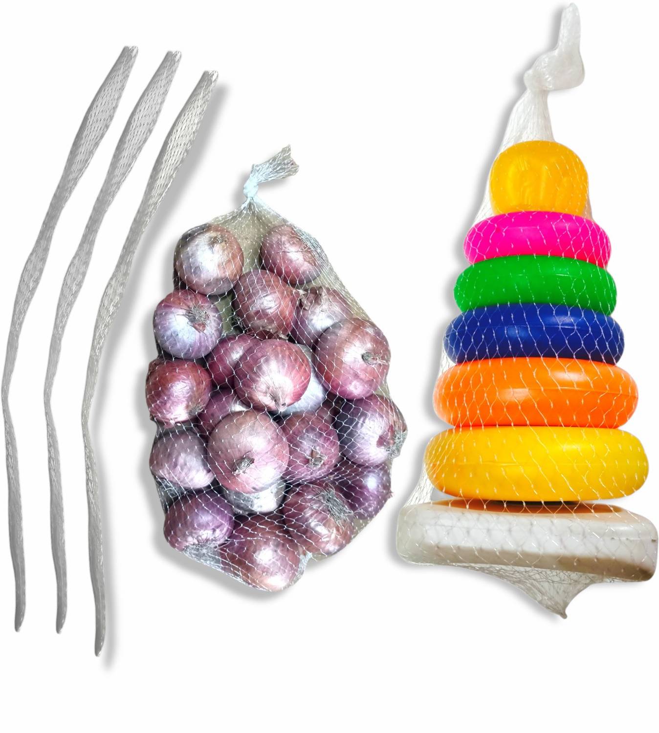 10cr Storage net mesh Bags (Size:Medium) Pack of 150 Grocery Bags
