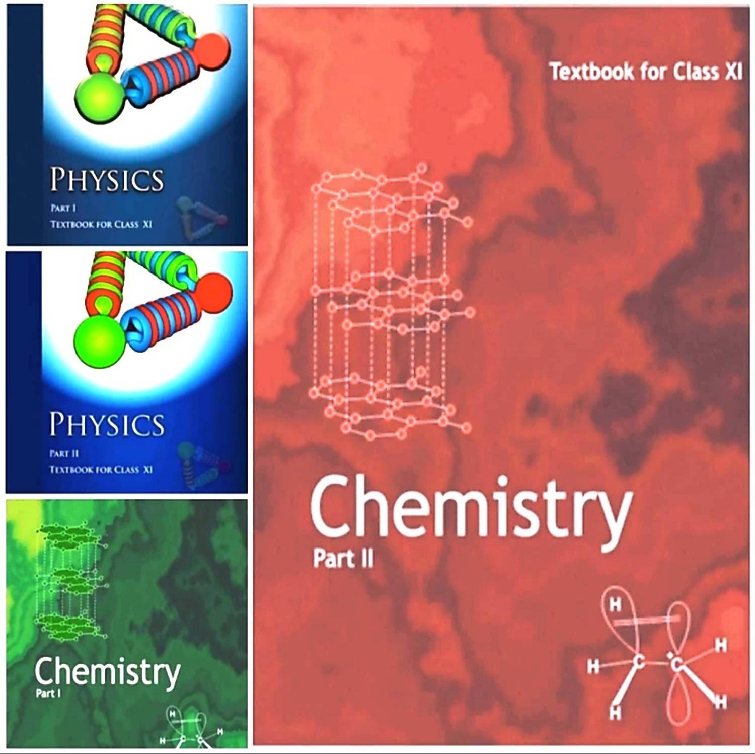 NCERT Class 11th Physics Part 1 And 2 Chemistry Part 1 And 2 (Pa