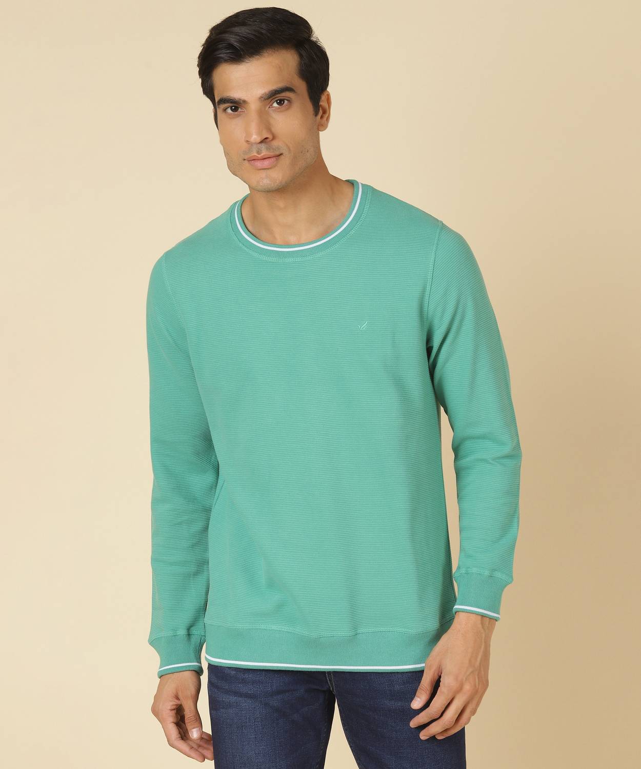 Blackberrys Full Sleeve Self Design Men Sweatshirt