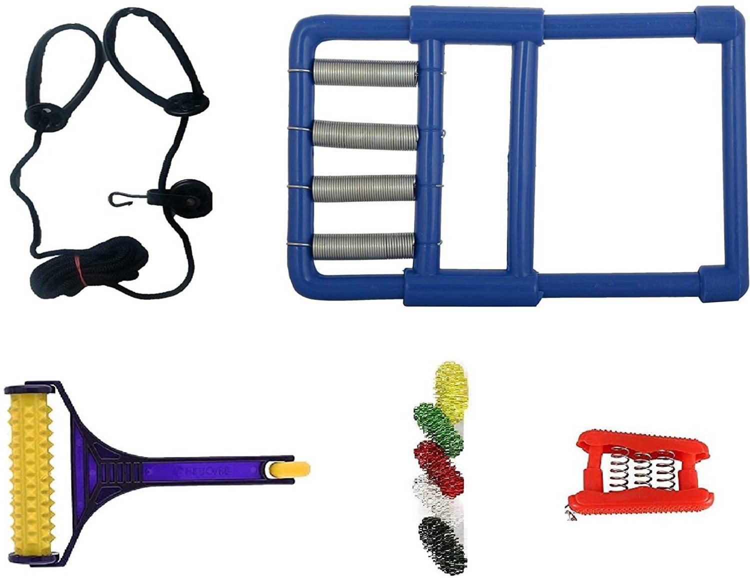 Acupunx ACS-13 Shoulder Pully, Hand Exerciser,Acupressure Hand Roller,Finger Massager Kit For Paralysis Patient Physio Exercise Tools Massager