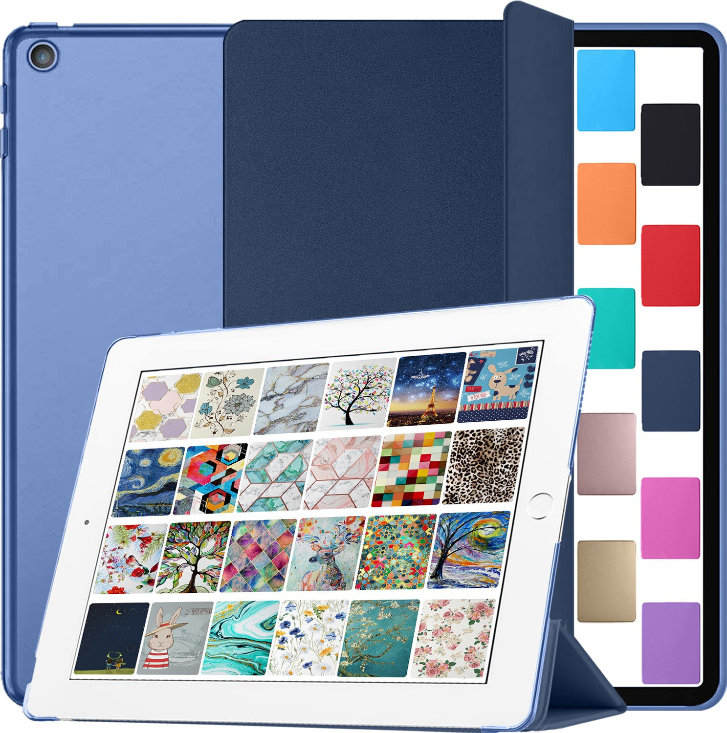 Image of DuraSafe Cases Front & Back Case for iPad 7.9 Inch Mini 3 2 1 Generation [ iPad Mini 3rd 2nd 1st ] Translucent Frosted Hard Back Case