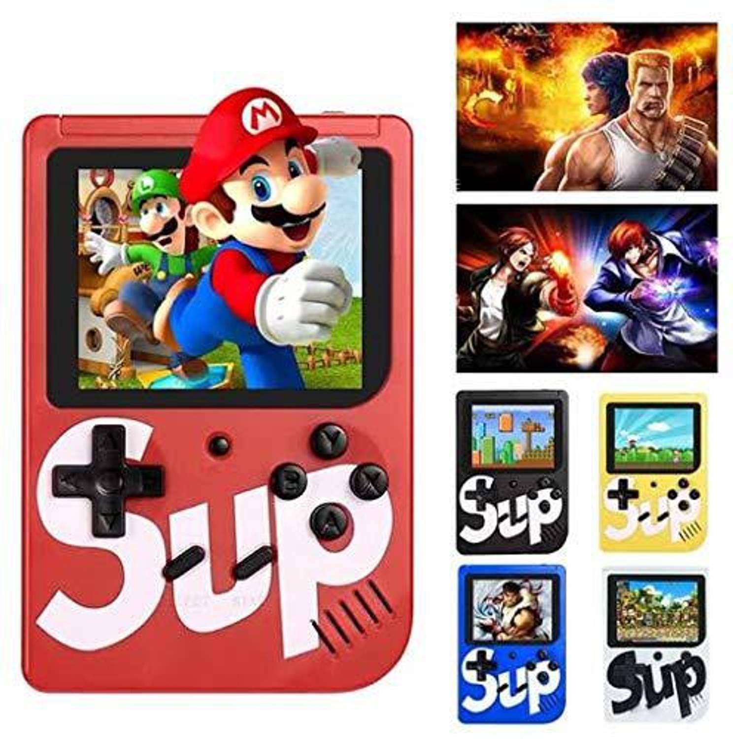 BSVR Newly 400 Games Super Mario 038 Gaming Console Portable and Best For Kids Game 8 GB with Super Mario, DR Mario, Mario, Contra, Turtles, Tank, Total 400 Games