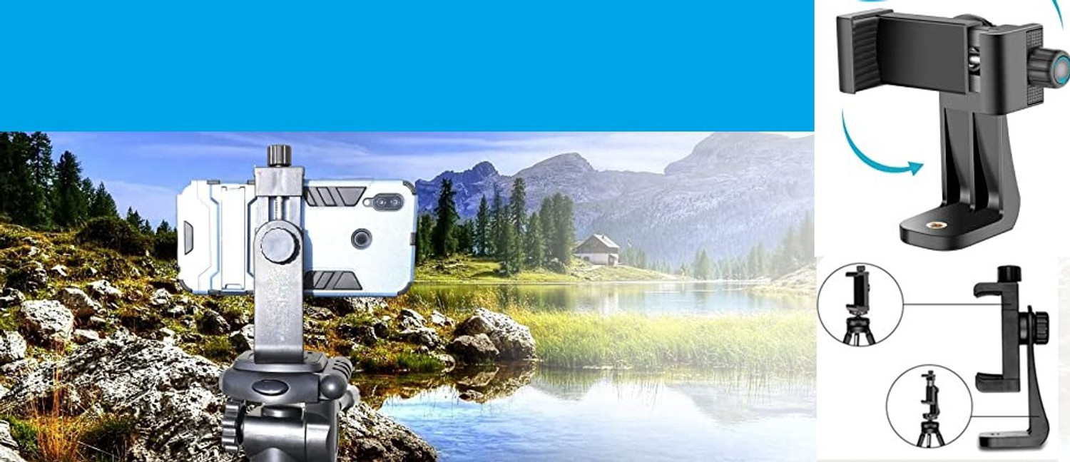 Image of PULTO Mount Attachment Mobile Clip Stand Tripod Mount Adapter Smartphone Holder Tripod, Monopod, Monopod Kit, Tripod Ball Head, Tripod Bracket, Tripod Clamp, Tripod Kit
