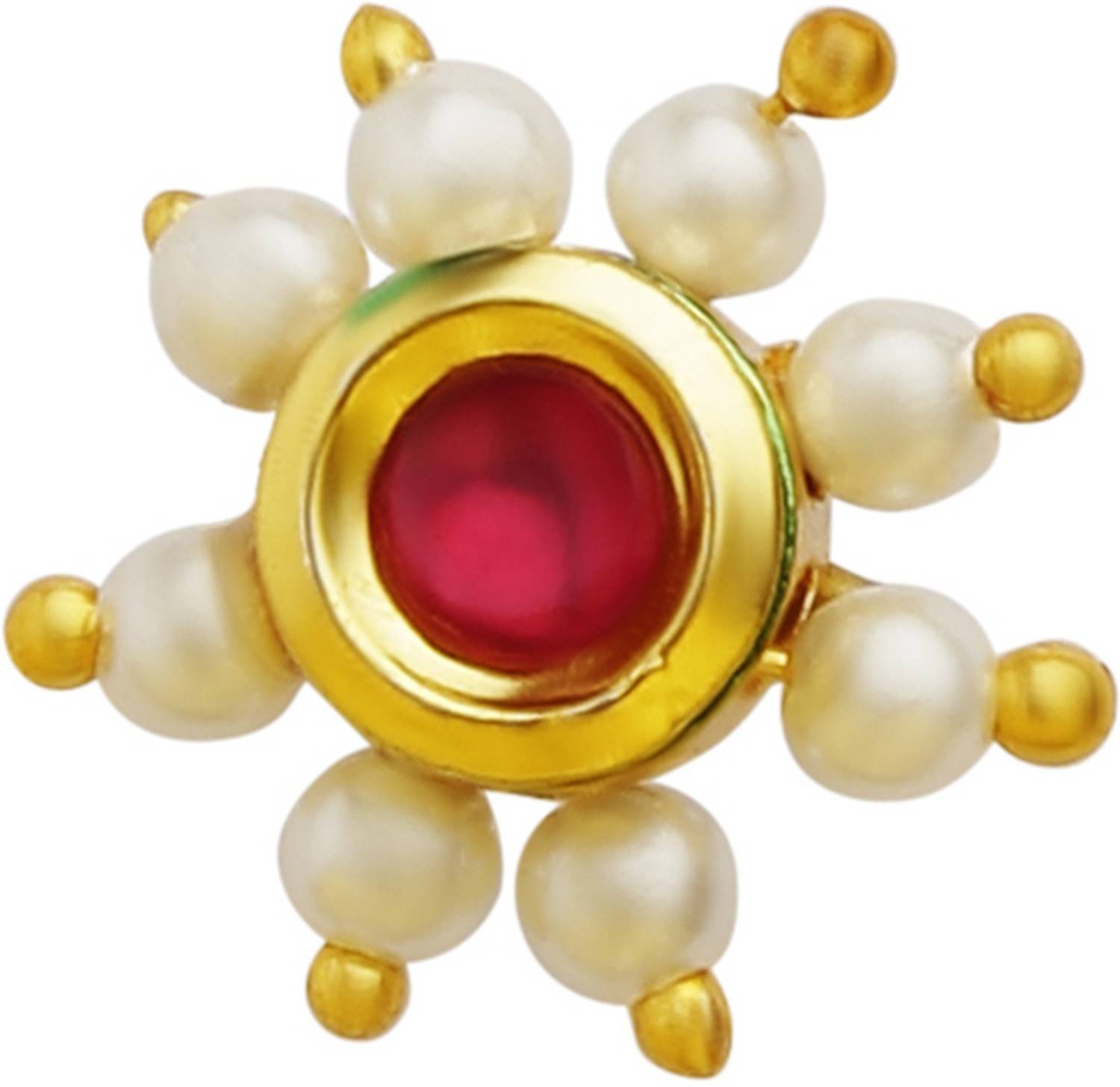 ACCESSHER Gold-plated Plated Brass Nose Ring