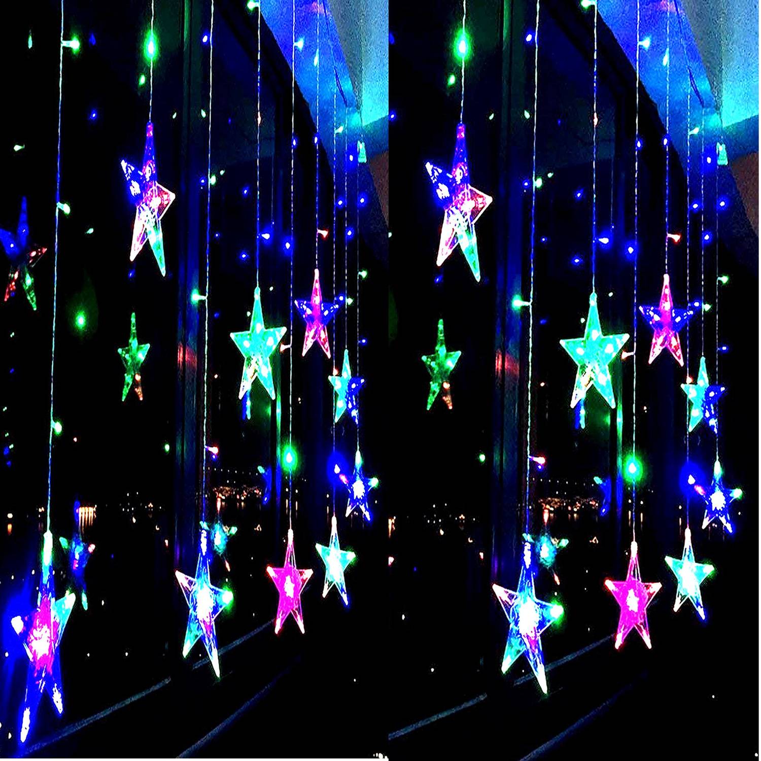 SellRider 138 LEDs 2.54 m Multicolor Flickering Star Rice Lights
